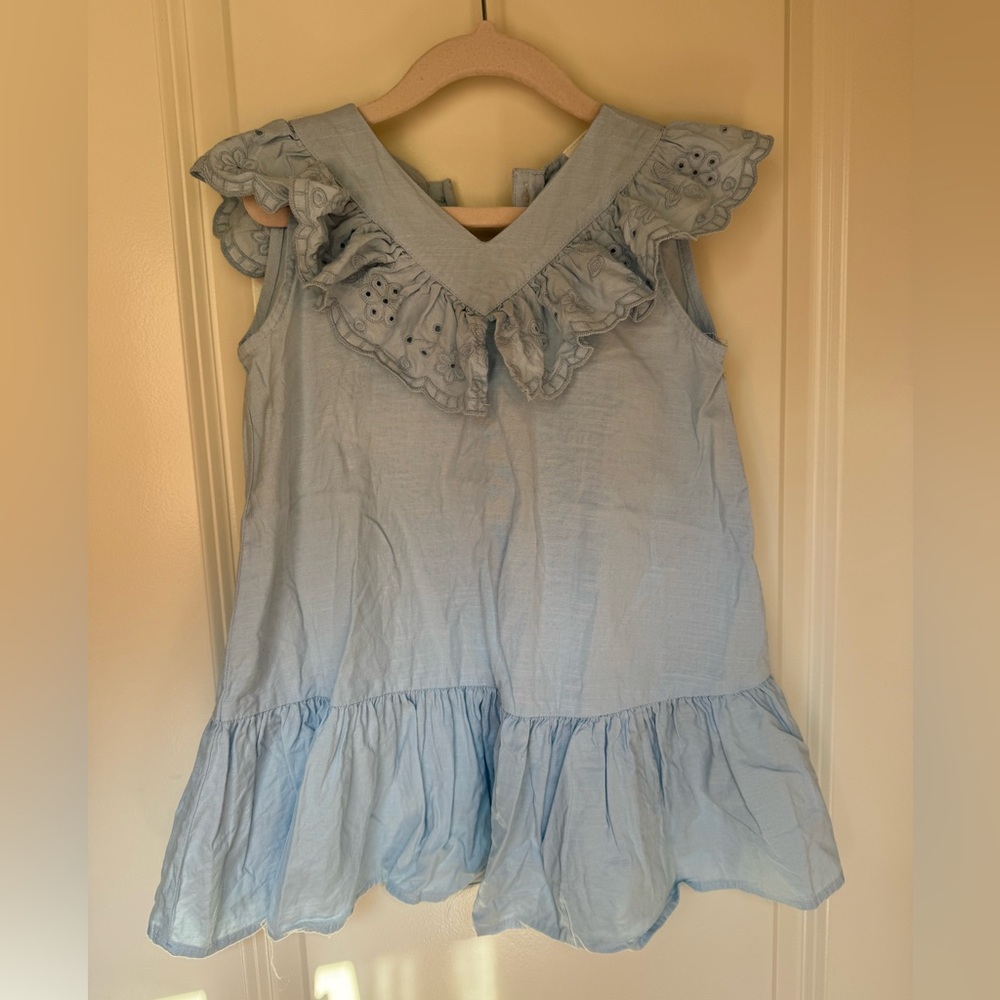H&M Blue Ruffle Toddler Dress